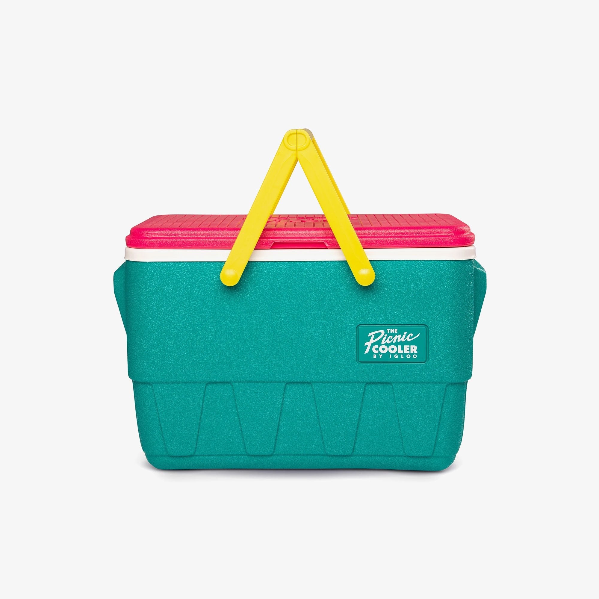 Retro Picnic Basket 25 Qt Cooler E5 - Jade - Product View
